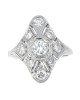 European Diamond Vintage Style Ring